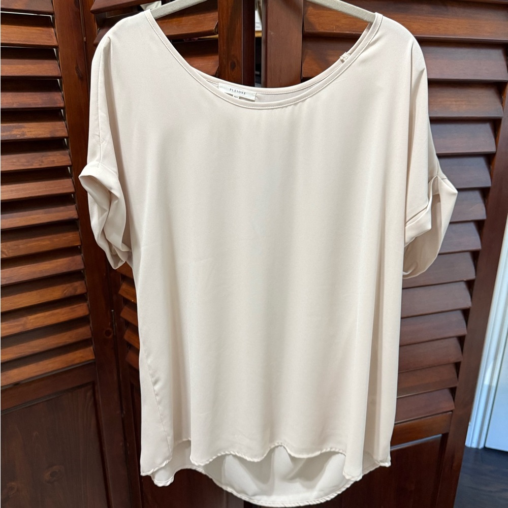 Elegant Cream Women's Top